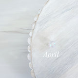 Birthstone month stacker
