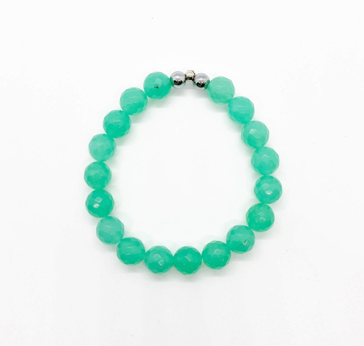 Bright Green Chrsyoprase Jade Salty Wrists