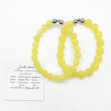 Bright Yellow Faceted Jade