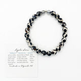Black and White Tibetan Faceted Agate