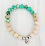 Emerald Coast Sea Sediment Jasper with Wood Agate