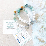 Amazonite with Howlite