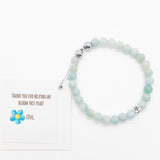 Small sterling flower Amazonite bloom teacher gift