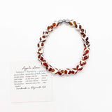 Red and White Tibetan Agate